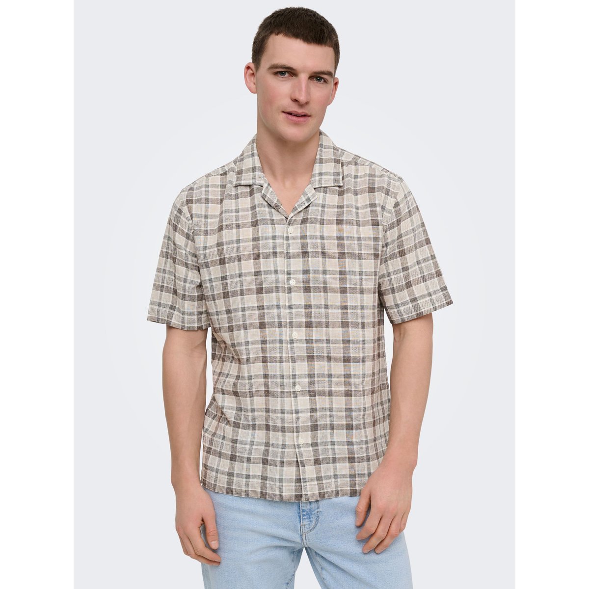 Chemise De Vacances coffee bean, ONLY & SONS