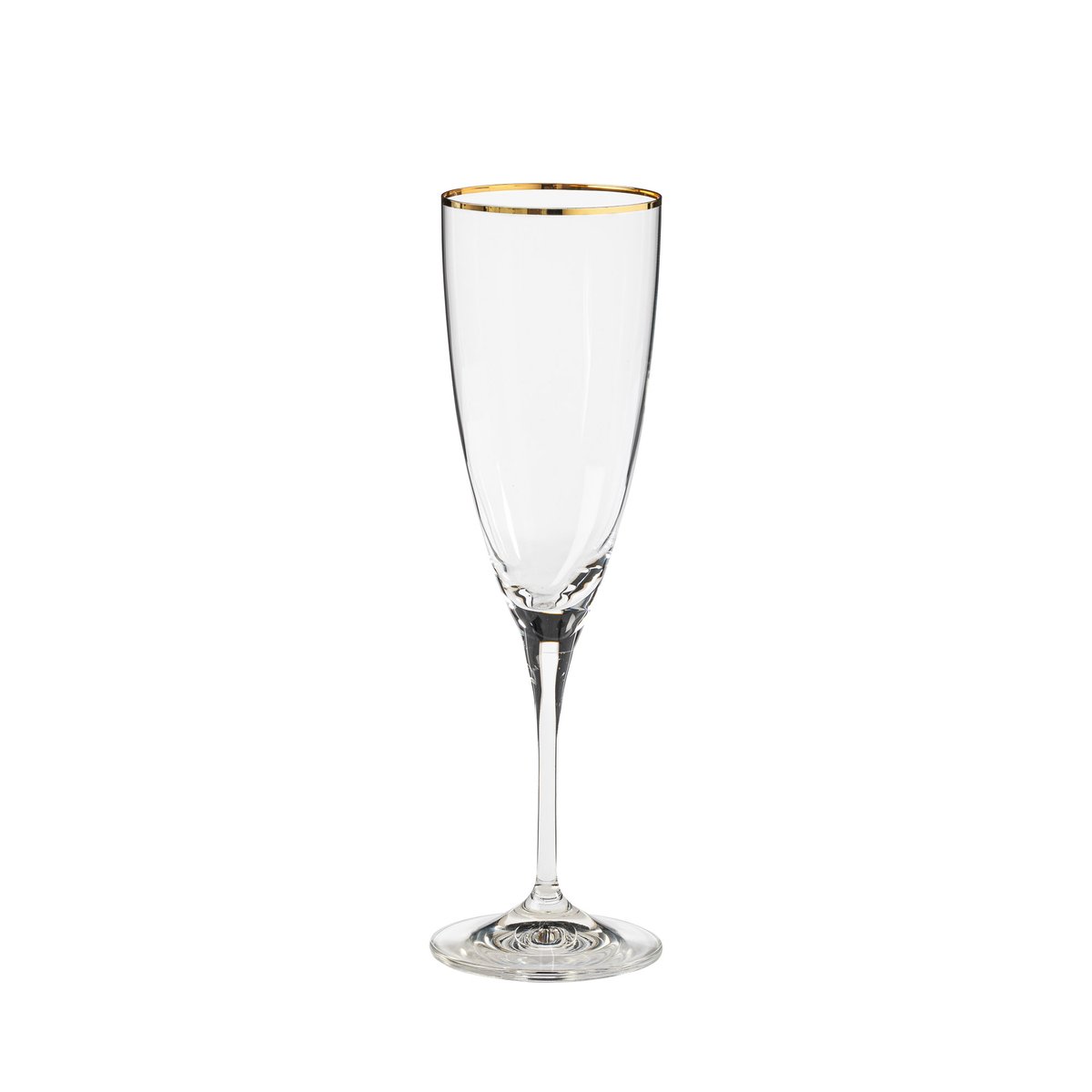 Set 6 Flûtes avec Filet Doré Sensa, Casafina by COSTA NOVA clear-gold, COSTA NOVA