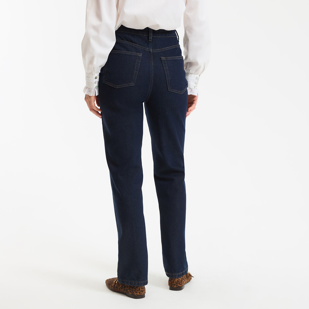 Jean regular, droit, taille haute bleu brut, LA REDOUTE COLLECTIONS
