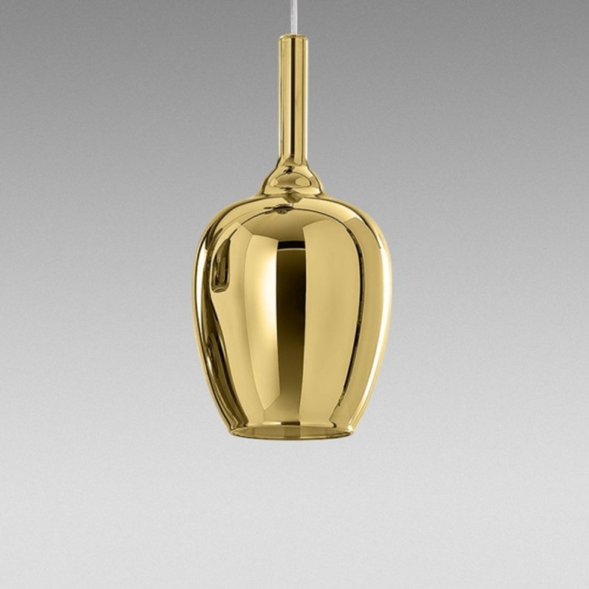 Suspension design Verre doré Ofelia10 doré, MILLUMINE