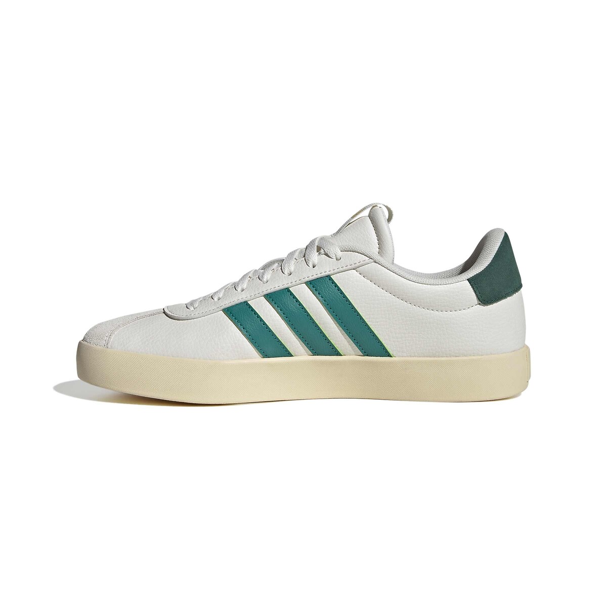 Baskets en cuir VL COURT 3.0 ecru/vert, ADIDAS SPORTSWEAR