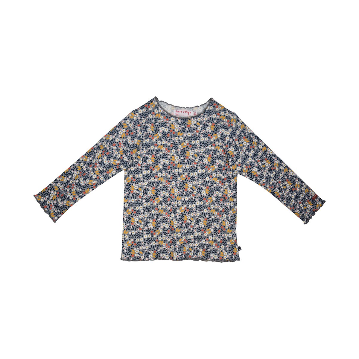 Tee shirt joanne manches longues enfant blanc, SUCRE D'ORGE