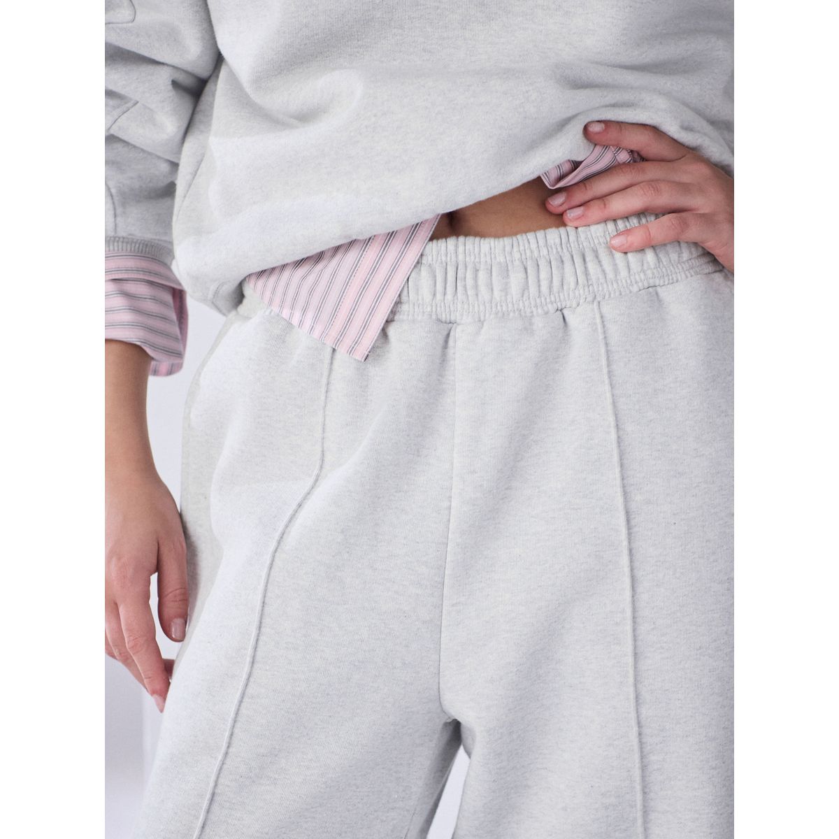 Pantalon de jogging coupe large gris, NEXT