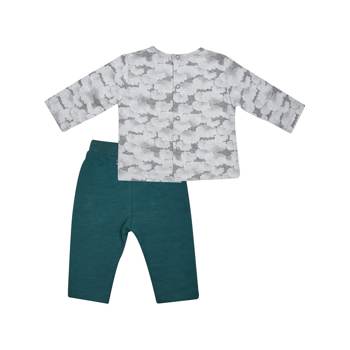 Tshirt pantalon manu maille bebe blanc, SUCRE D'ORGE