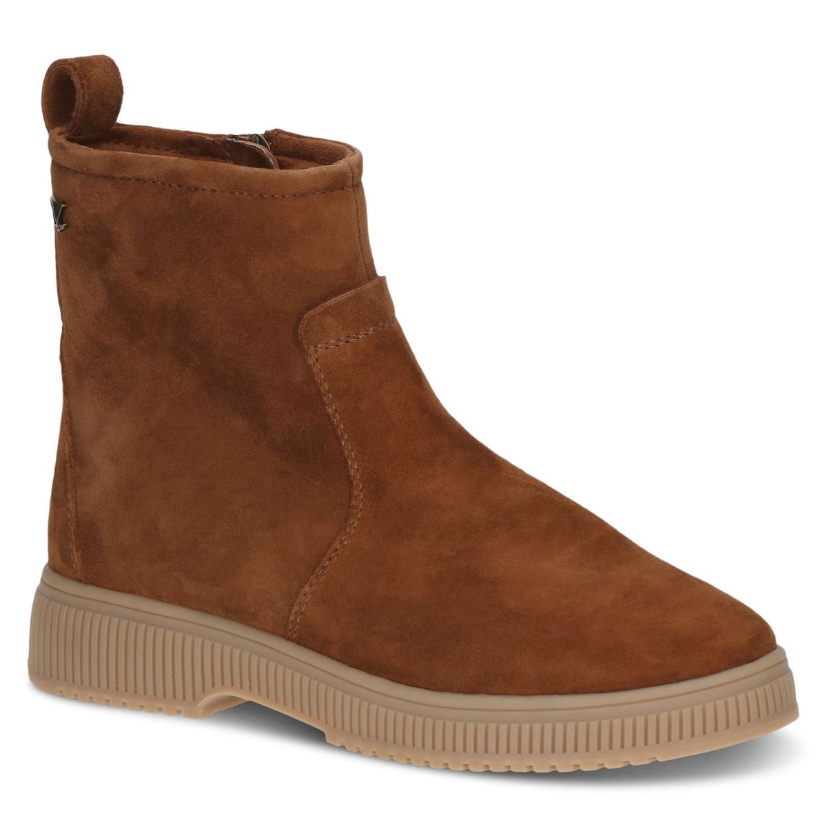 Bottine en cuir marron cognac, CAPRICE