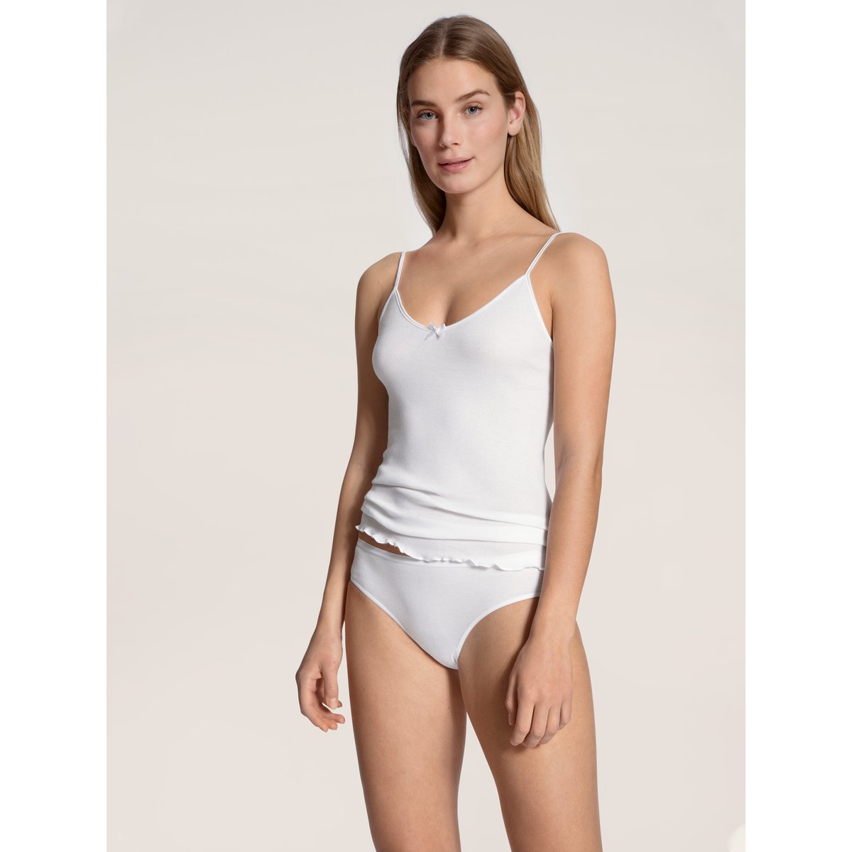 Culotte taille haute Coton LIGHT blanc, CALIDA