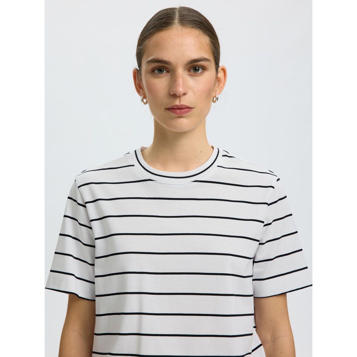 T-Shirt bright white, SELECTED