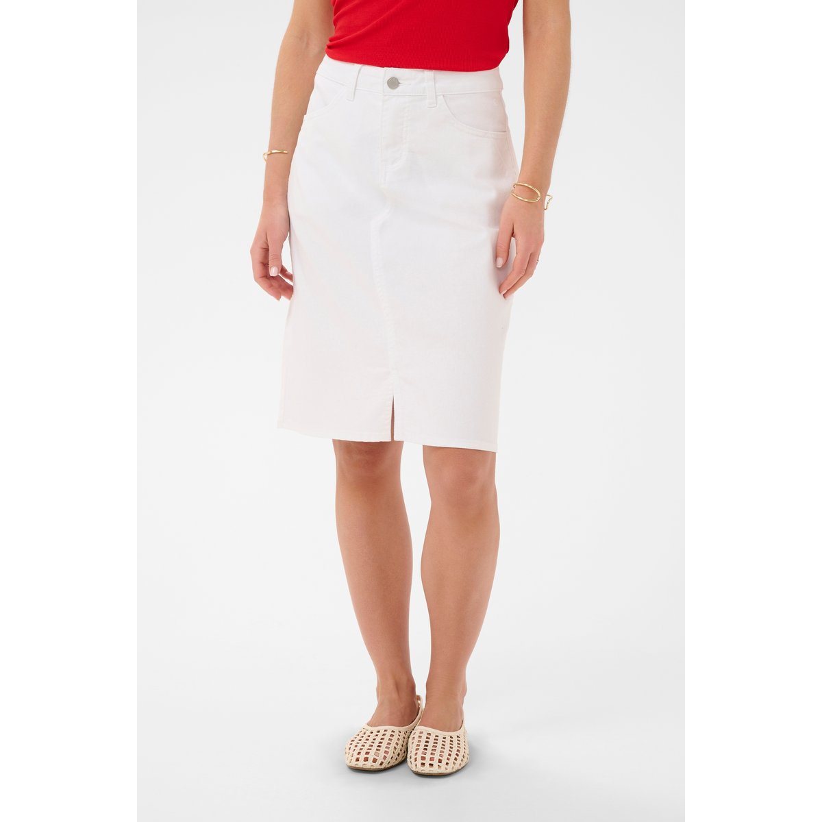 Jupe casual blanc snow white, CREAM