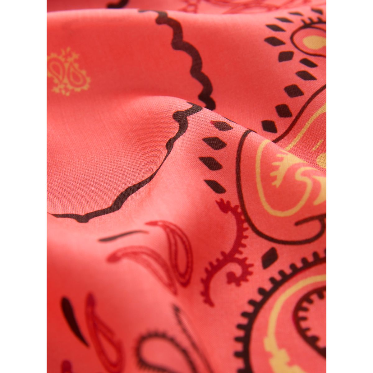Foulard carré imprimé bandana rose, NEXT