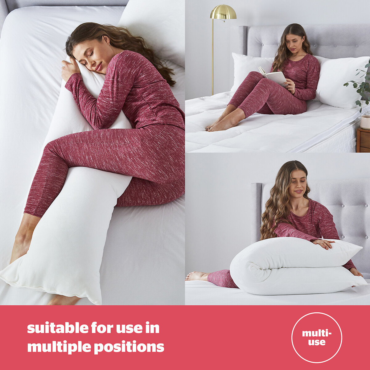 Squishy Body Support Pillow cream, SILENTNIGHT