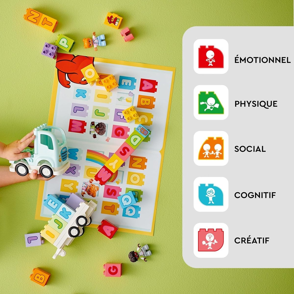 LEGO DUPLO 10421 - Camion de l'Alphabet Éducatif multicolore, LEGO