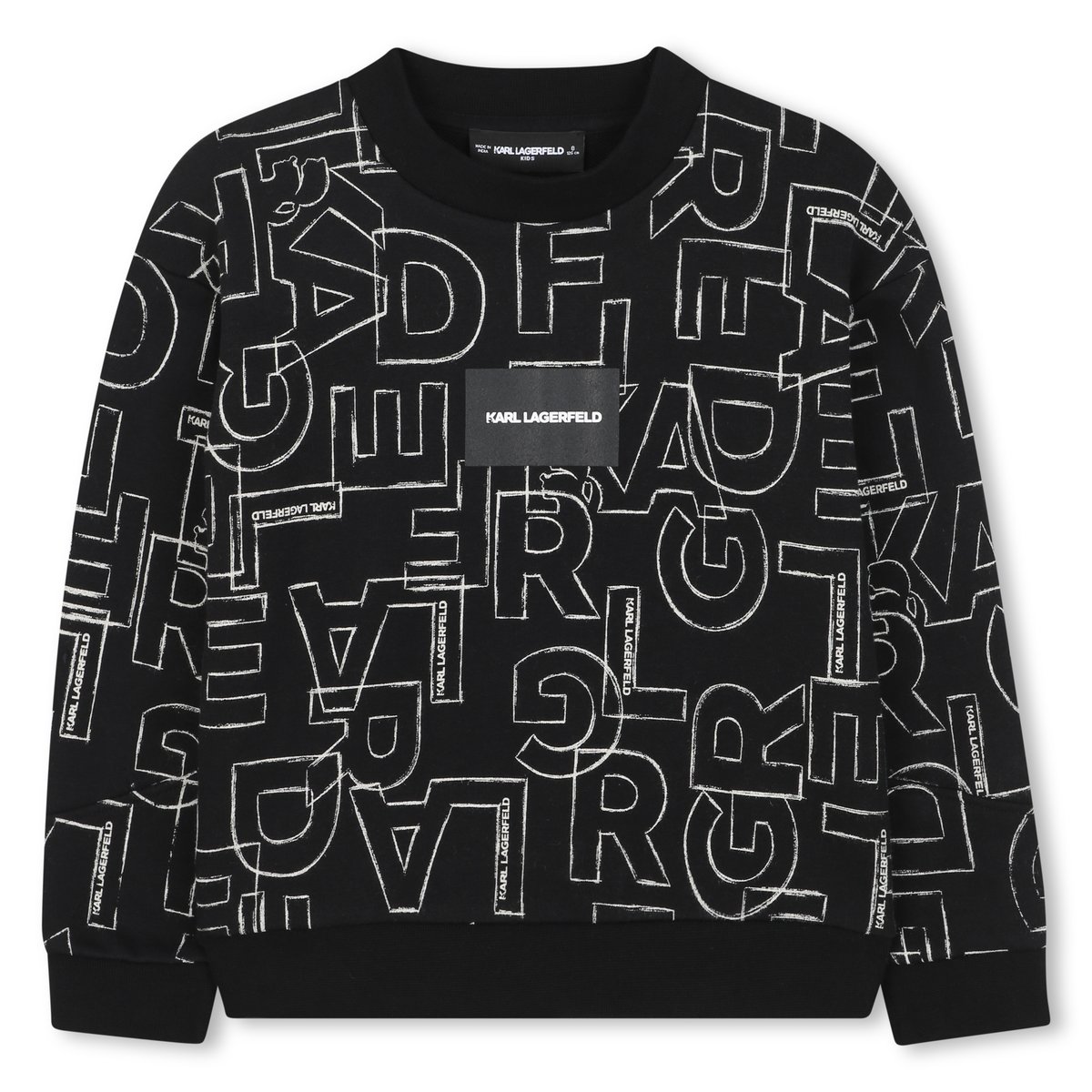 Sweat en polaire black, KARL LAGERFELD KIDS