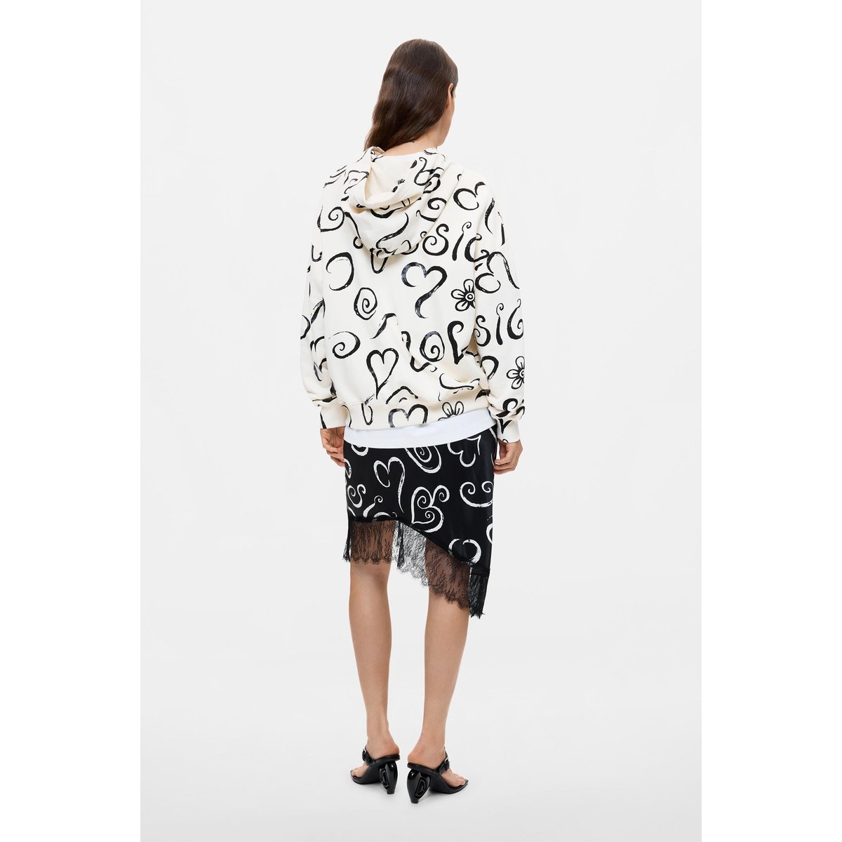 Sweat-shirt imprimé 100 % coton multicolore, DESIGUAL