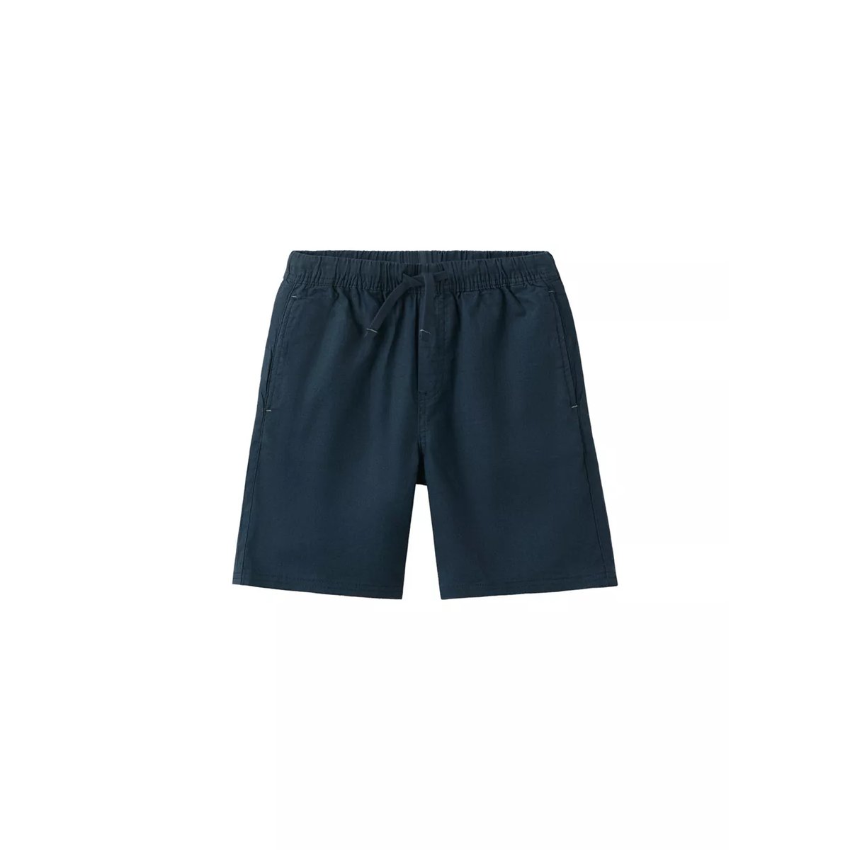 Bermuda coton et lin mélangé bleu marine, MANGO KIDS