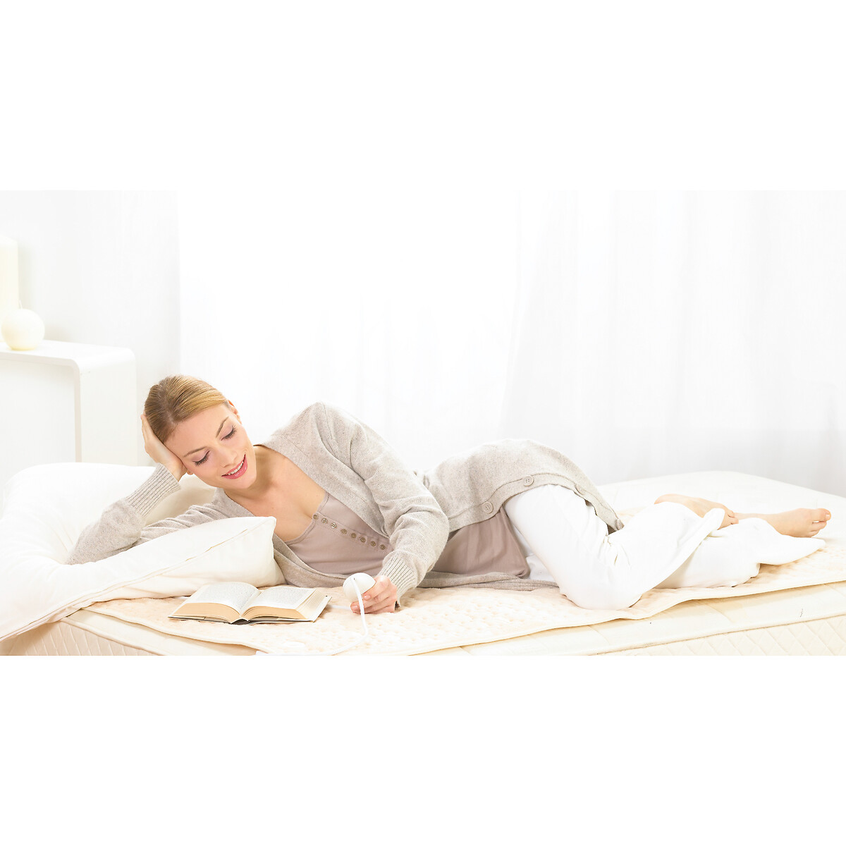 Chauffe matelas Basic UB 33 blanc + imprimé, BEURER