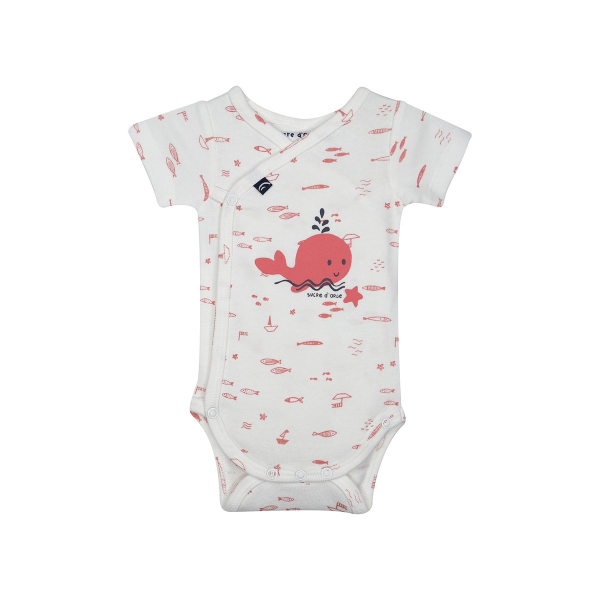 Lot de 2 bodies lahina ouverture devant naissance rose, SUCRE D'ORGE