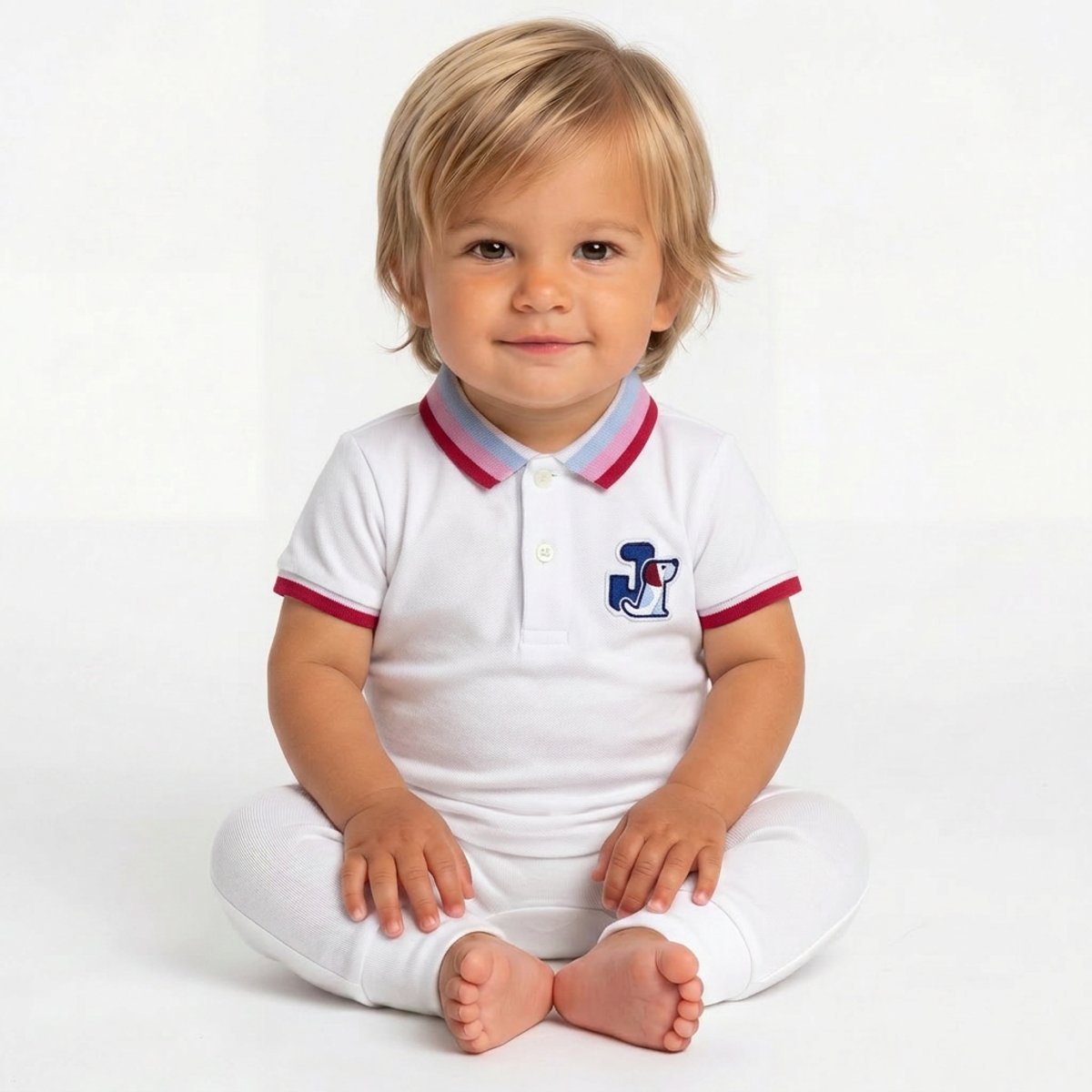 Polo bébé - Très bon état blanc, JACADI