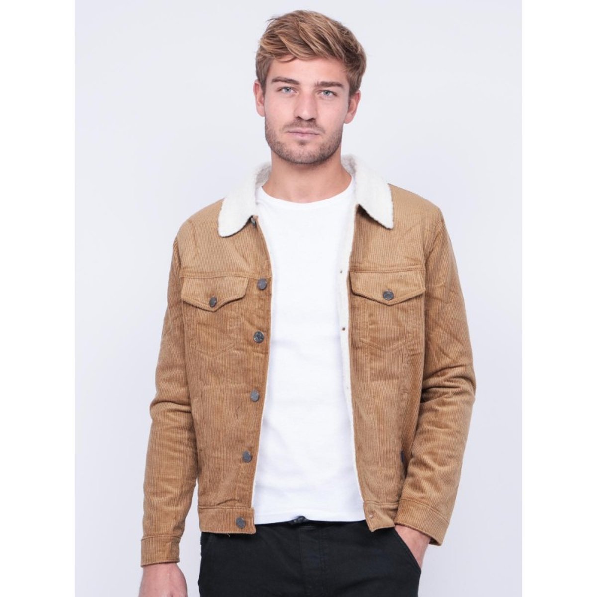 Blouson Velours Zucky cognac, RITCHIE