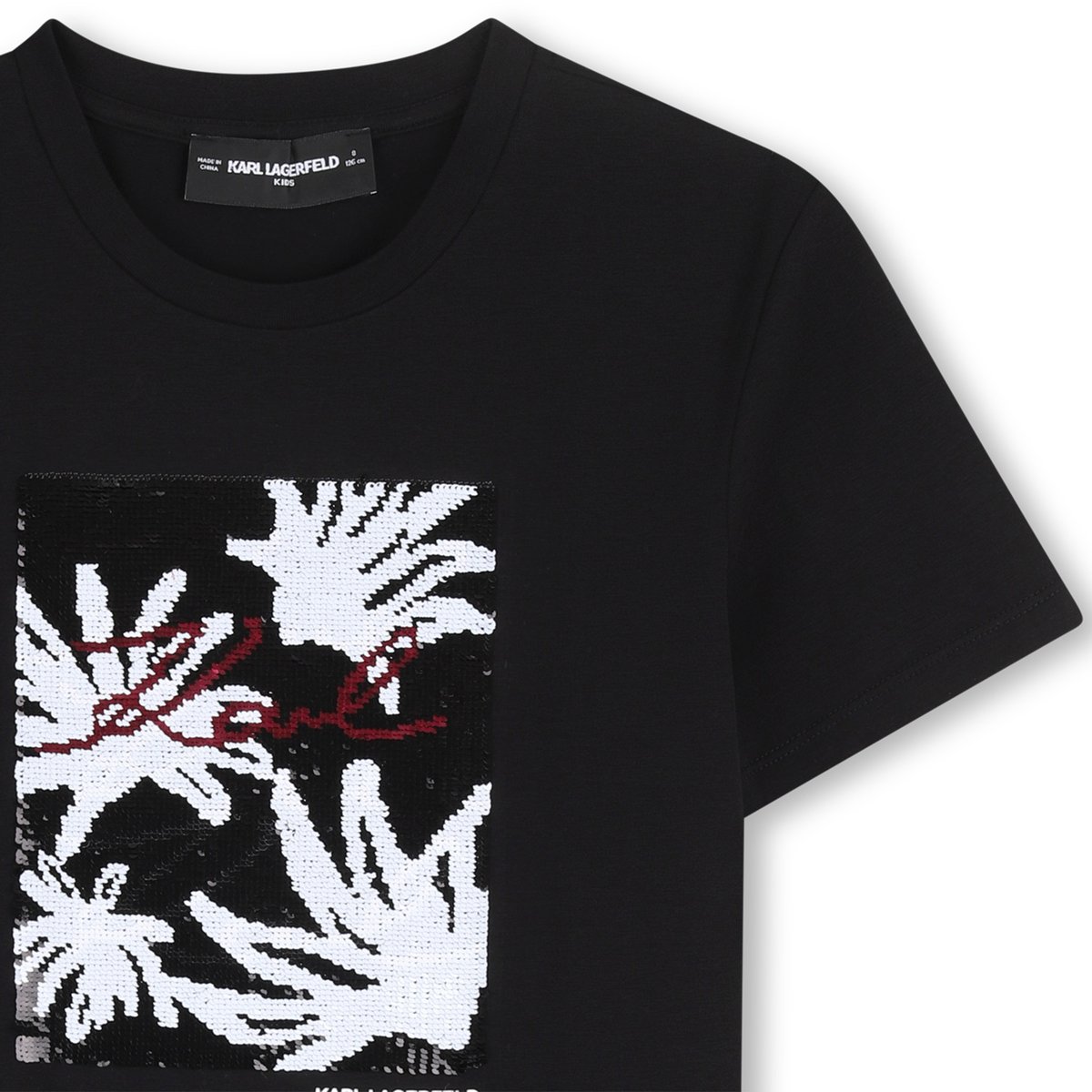 Tee-shirt manches courtes black, KARL LAGERFELD KIDS