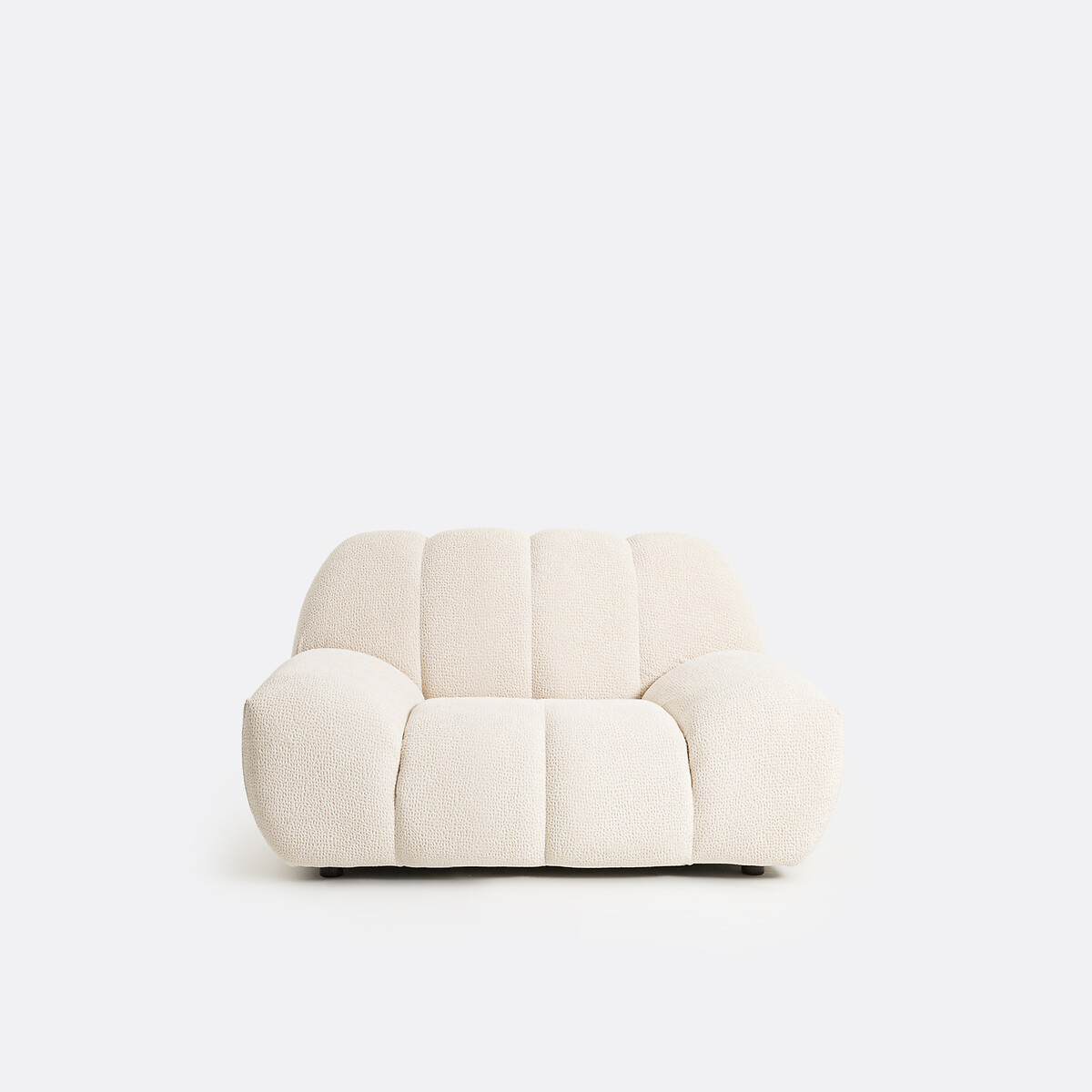 Fauteuil XL, tissu relief, Nuria ecru, LA REDOUTE INTERIEURS
