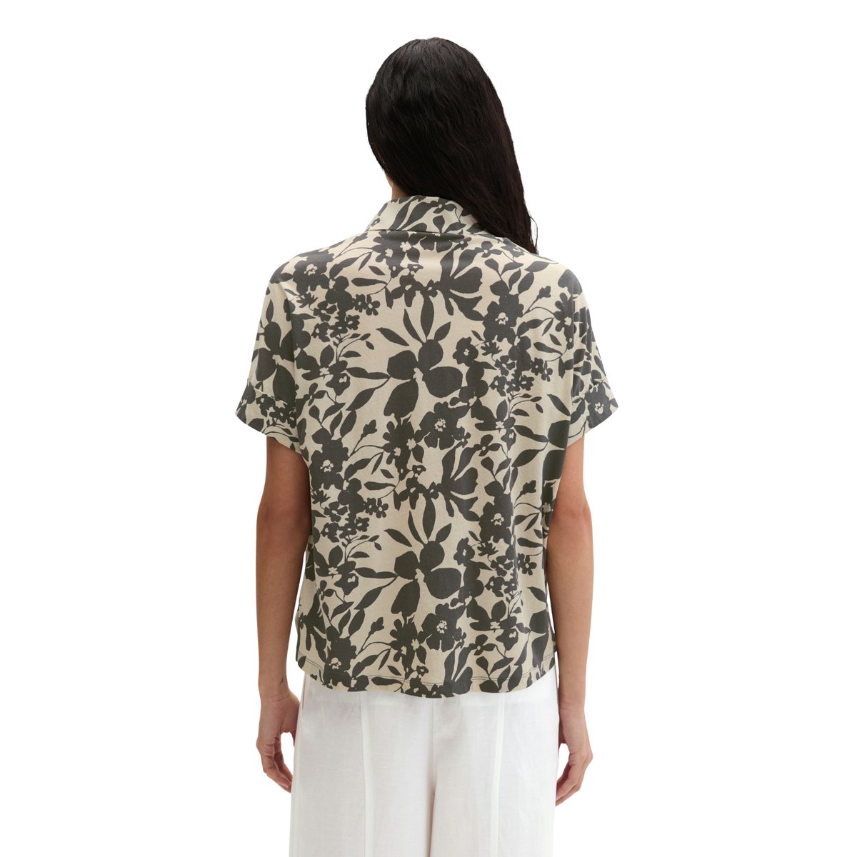 Blouse en jersey regular en single jersey léger gris, MARC O'POLO