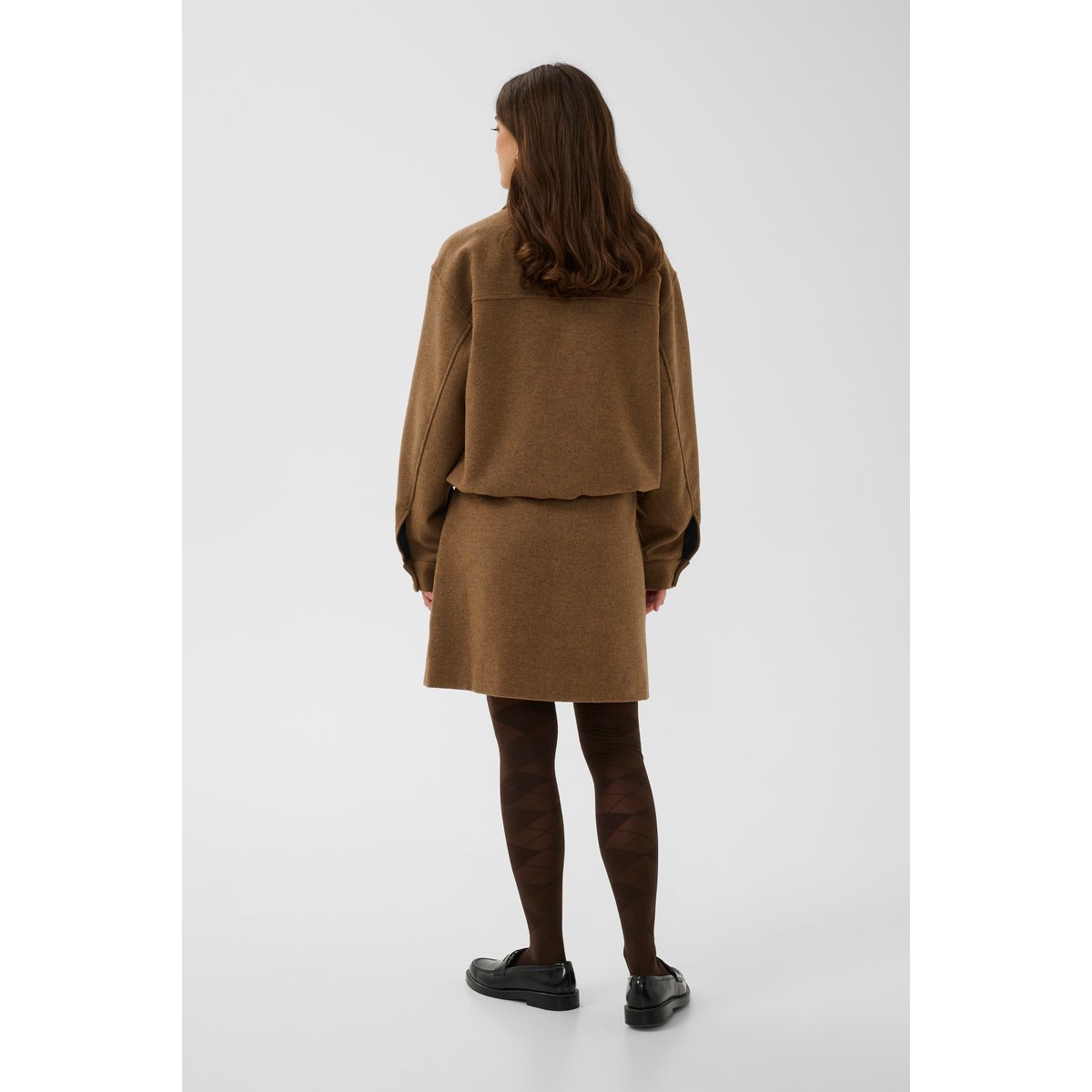 Veste marron toffee melange, CULTURE