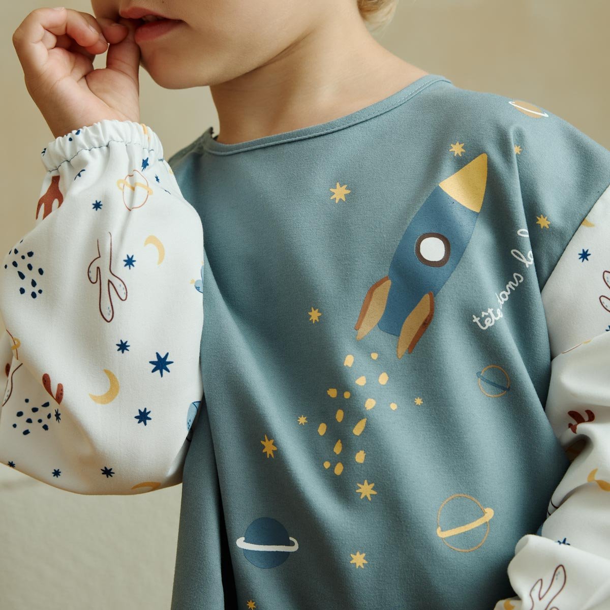 Tablier enfant Moka gris, PETIT BEGUIN