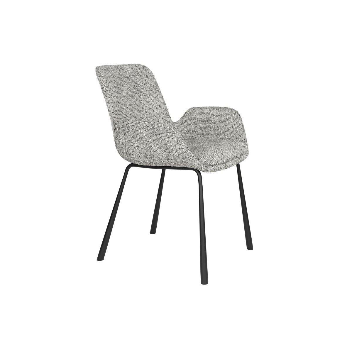 Chaise design en bois (lot de 2), BRIT gris, ZUIVER