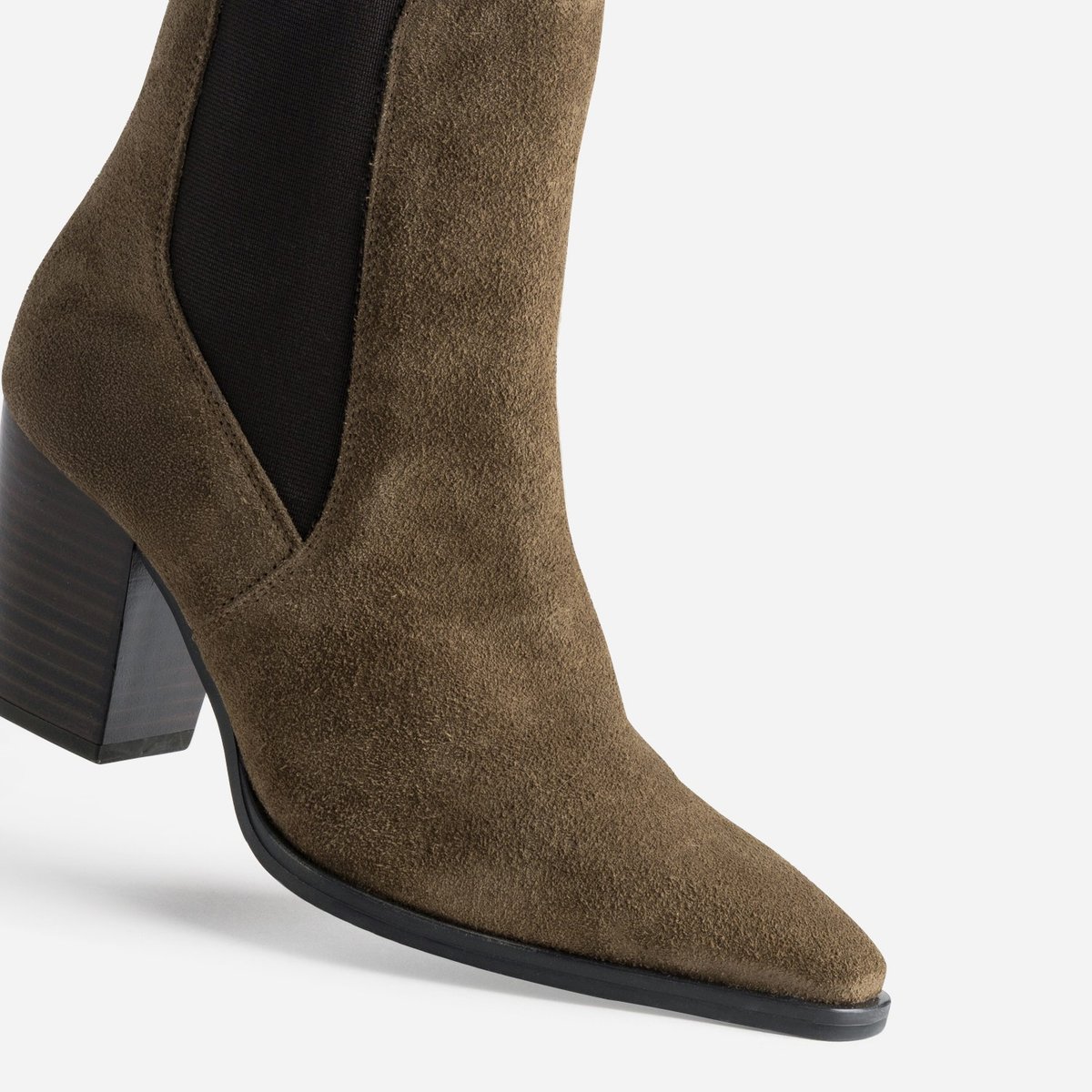 Boots À Talon en cuir NAILY taupe, ERAM