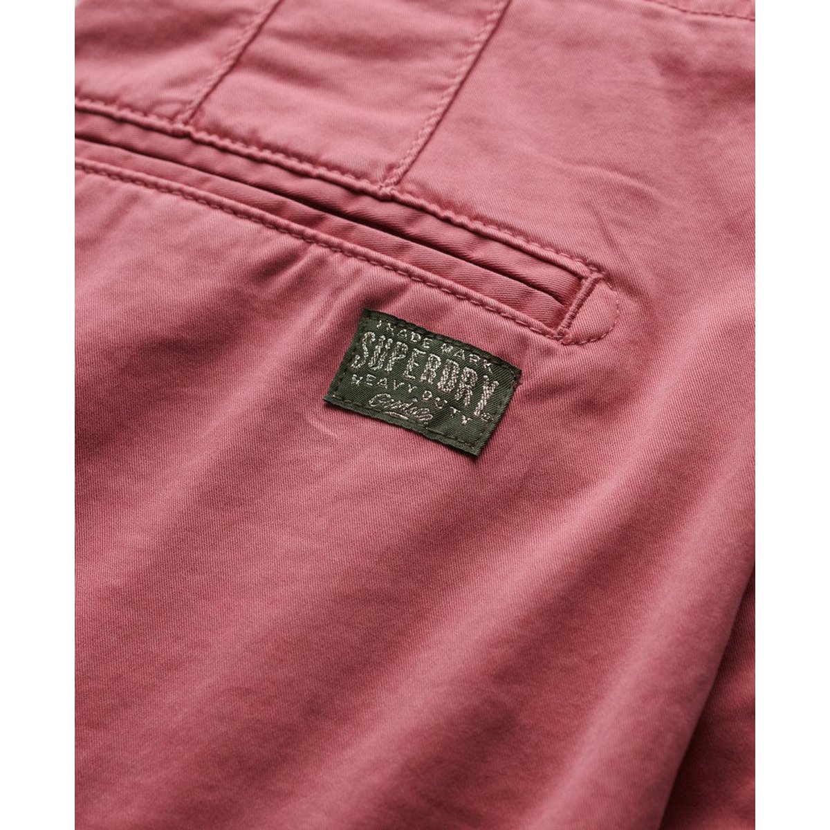 Pantalon chino à taille mi-haute rose mauve, SUPERDRY