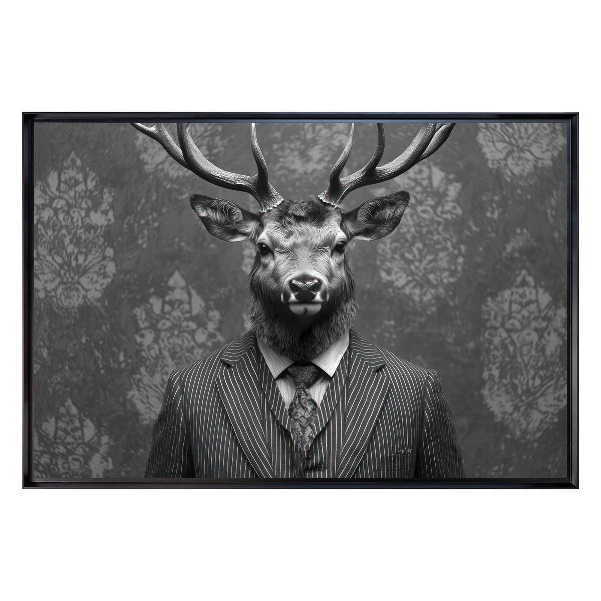 Tableau Mural Encadré Cerf Gentleman ANIMAUX HUMANISÉS tableaux encadrés, CEANOTHE