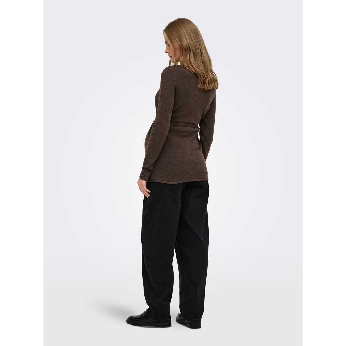 Pull En Maille chocolate brown 1, ONLY