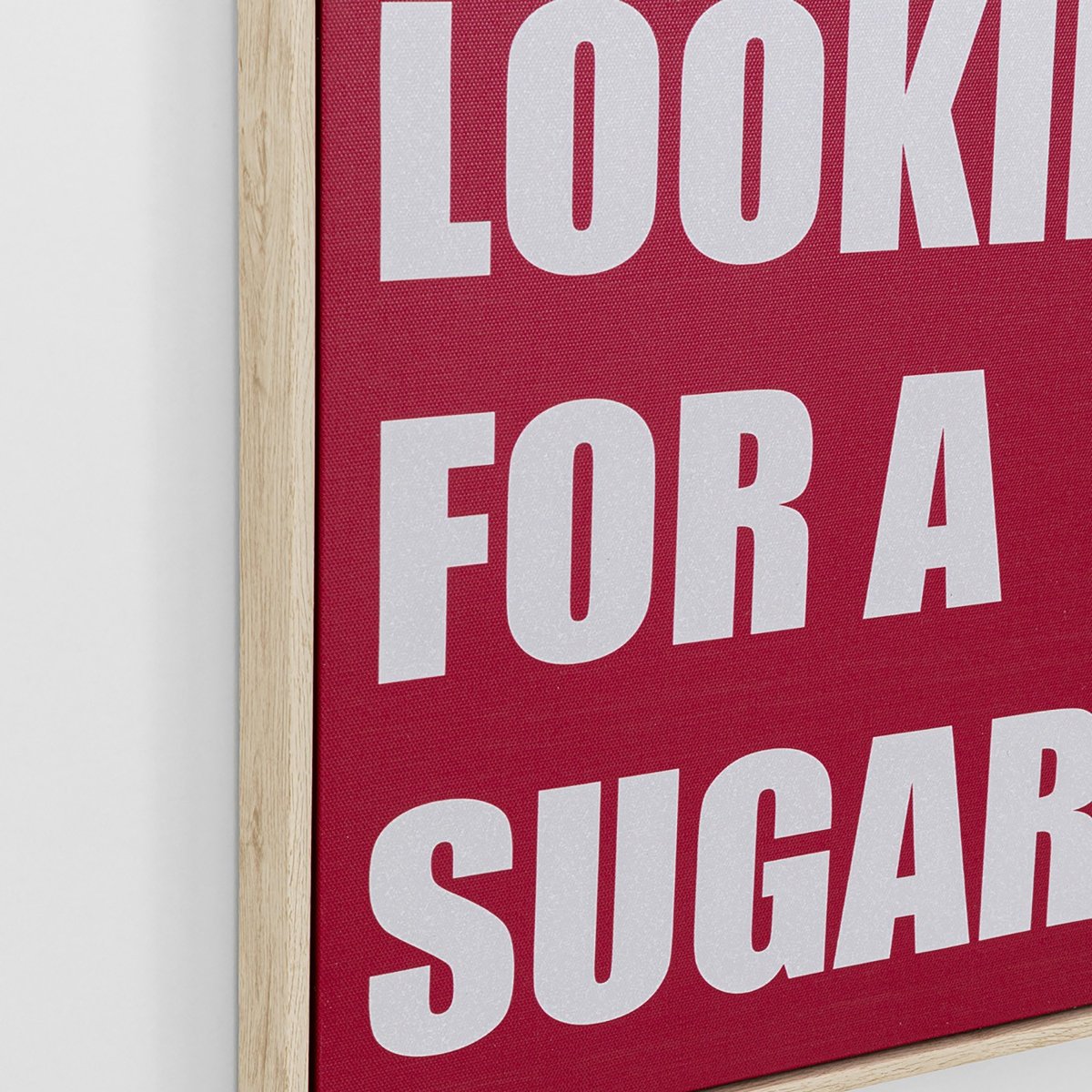 Toile à message, SUGAR BABY rouge, KARE DESIGN