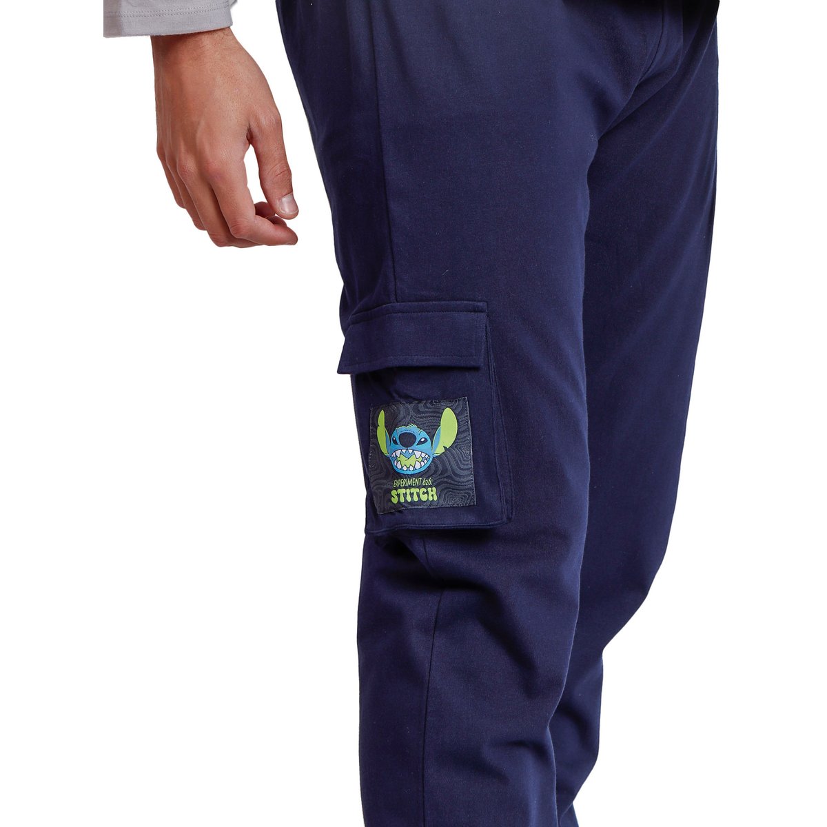 Pyjama tenue pantalon top manches longues 626 Stitch Disney gris, ADMAS