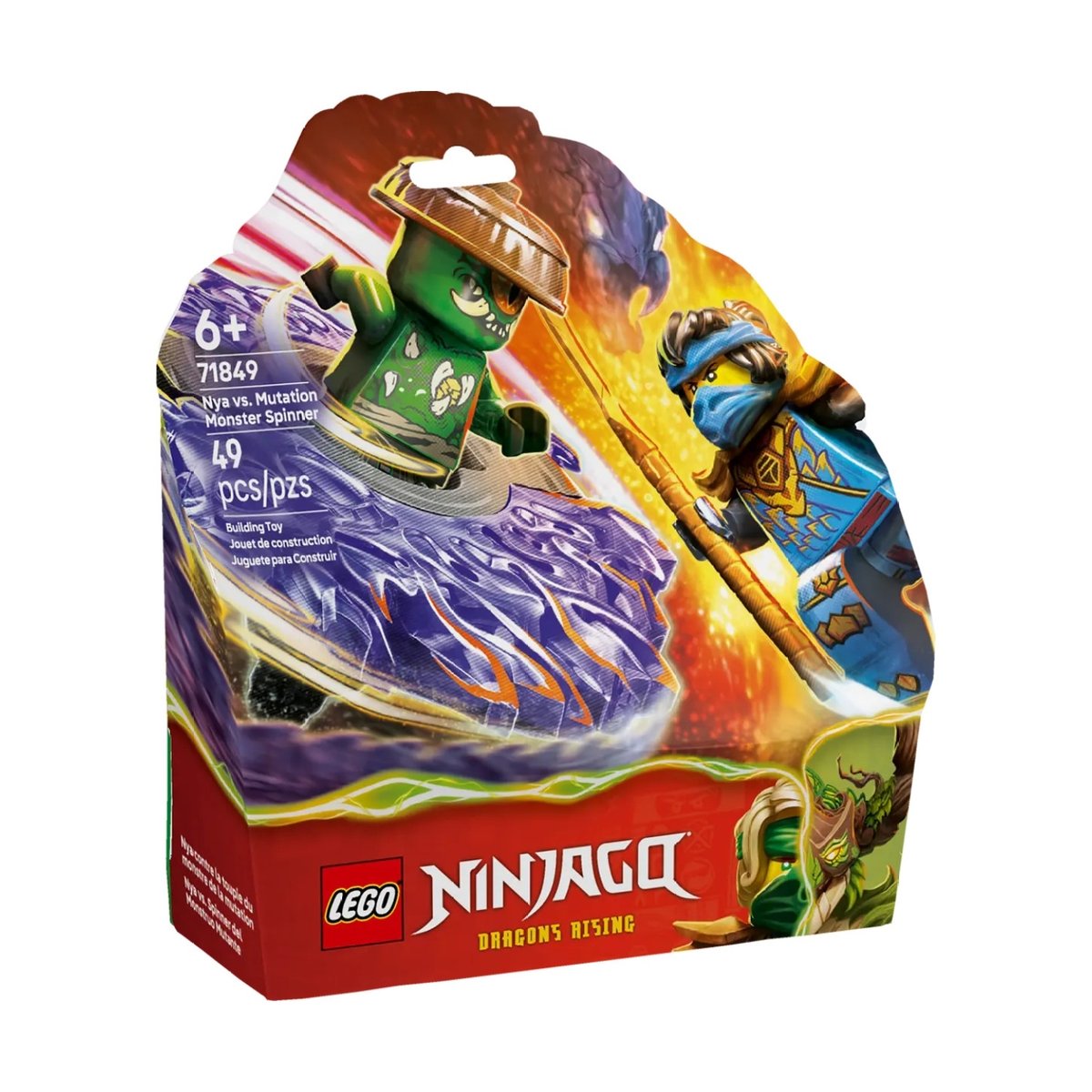 Ninjago Nya contre la toupie du monstre mutant multicolore, LEGO