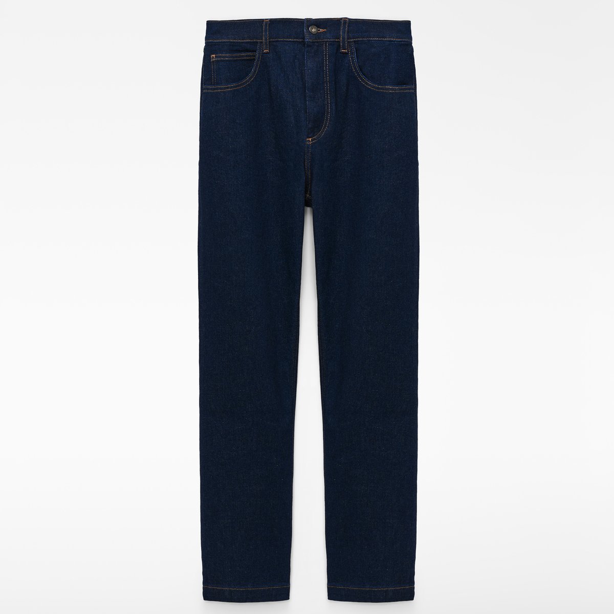 Pantalon denim comfort à cinq poches bleu denim, ADOLFO DOMINGUEZ