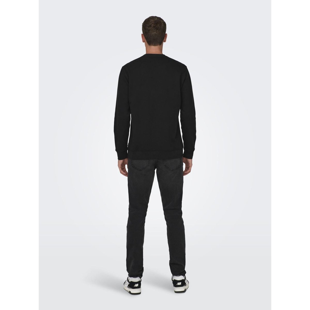 Sweat-Shirt noire - black, ONLY & SONS