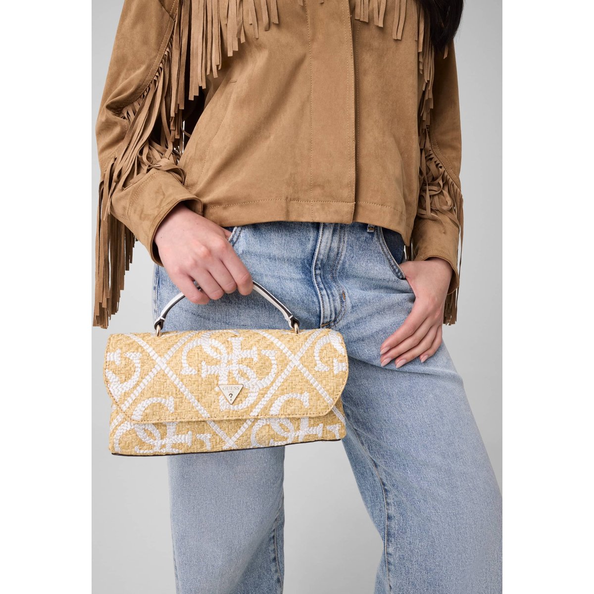 Mini Sac Kirsten blanc, GUESS