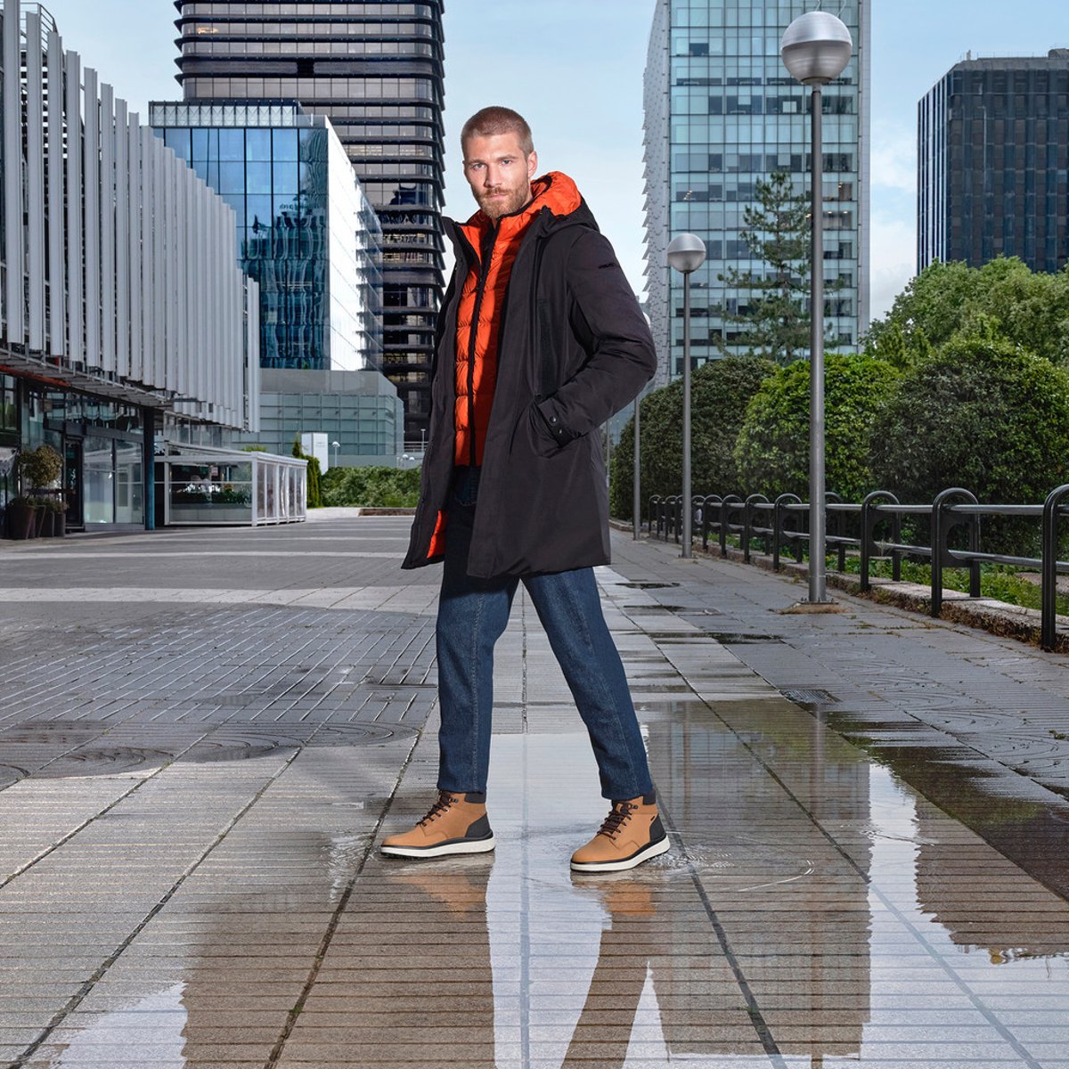 Bottines U GRANITO + GRIP B A ocre, GEOX
