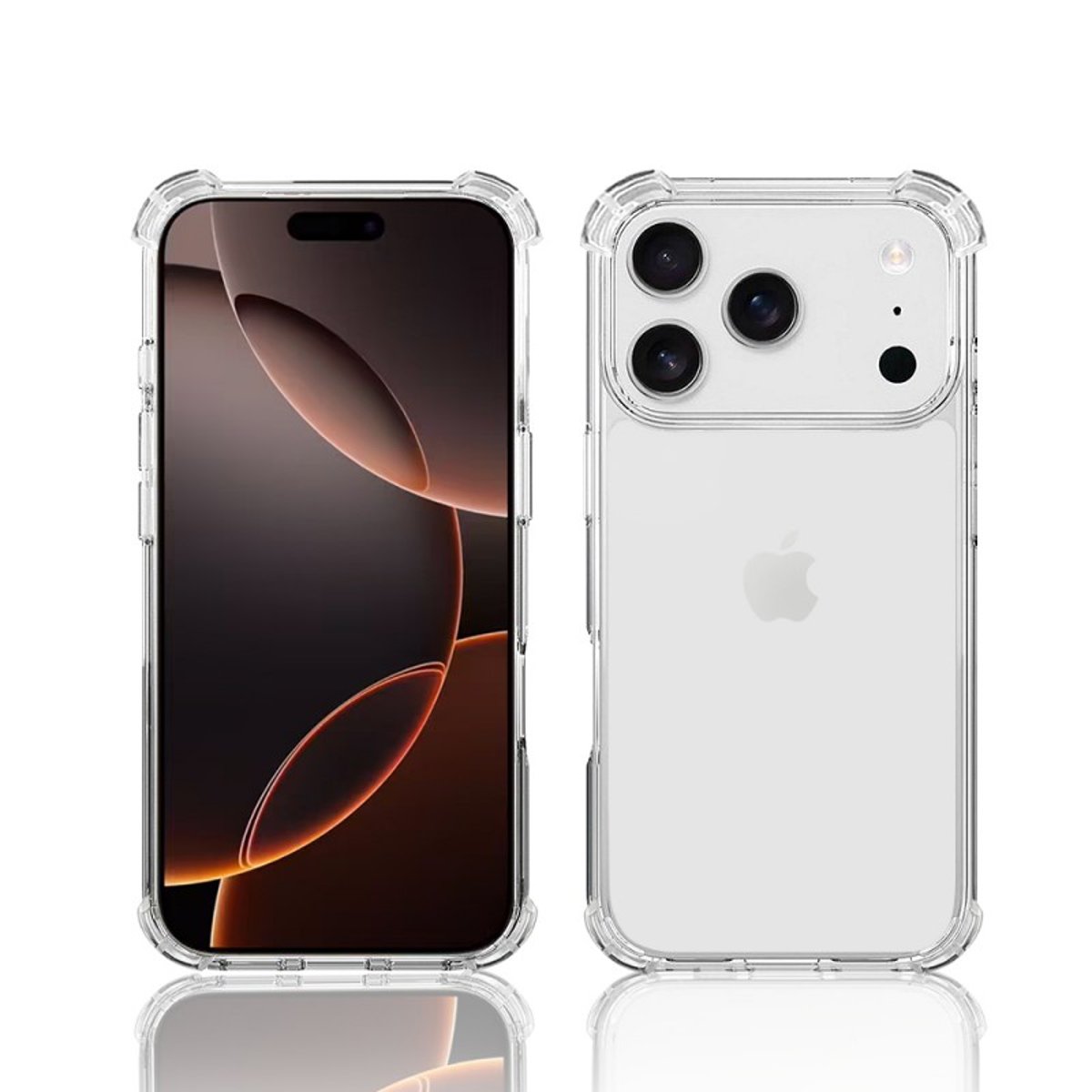 Coque iPhone 17 Pro Max antichoc + 2 vitres transparent, EVETANE