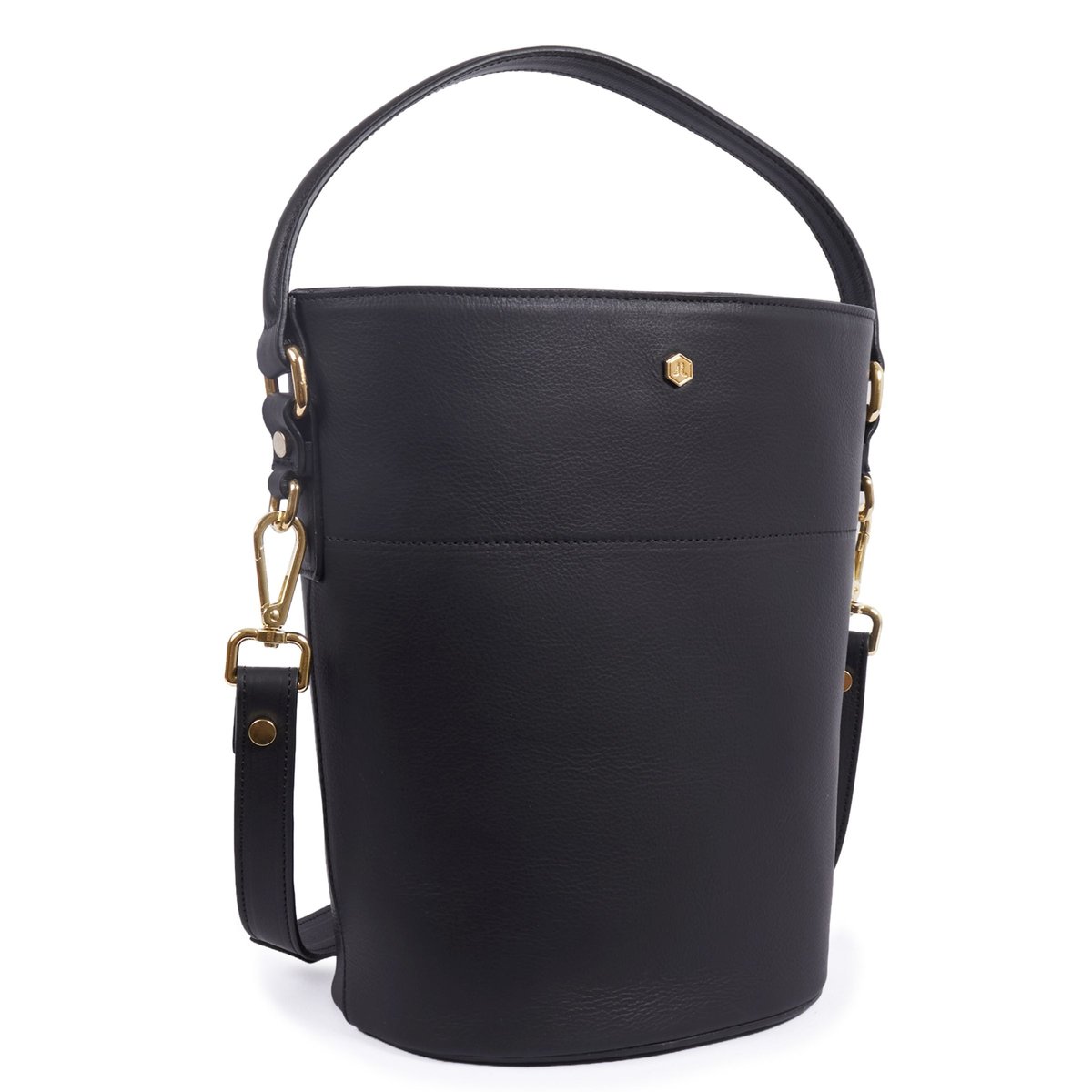 Sac seau Margot cuir noir, JULES & JENN