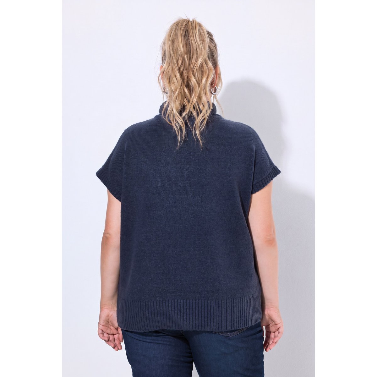 Pull sans manches, motif norvégien vert fluo, ULLA POPKEN