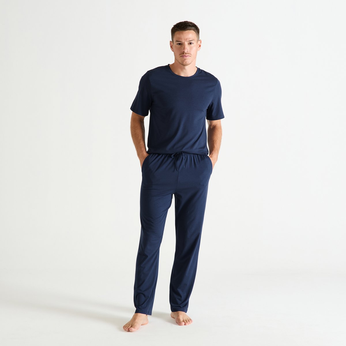Pantalon  en jersey BASILE nuit, LAURENCE TAVERNIER