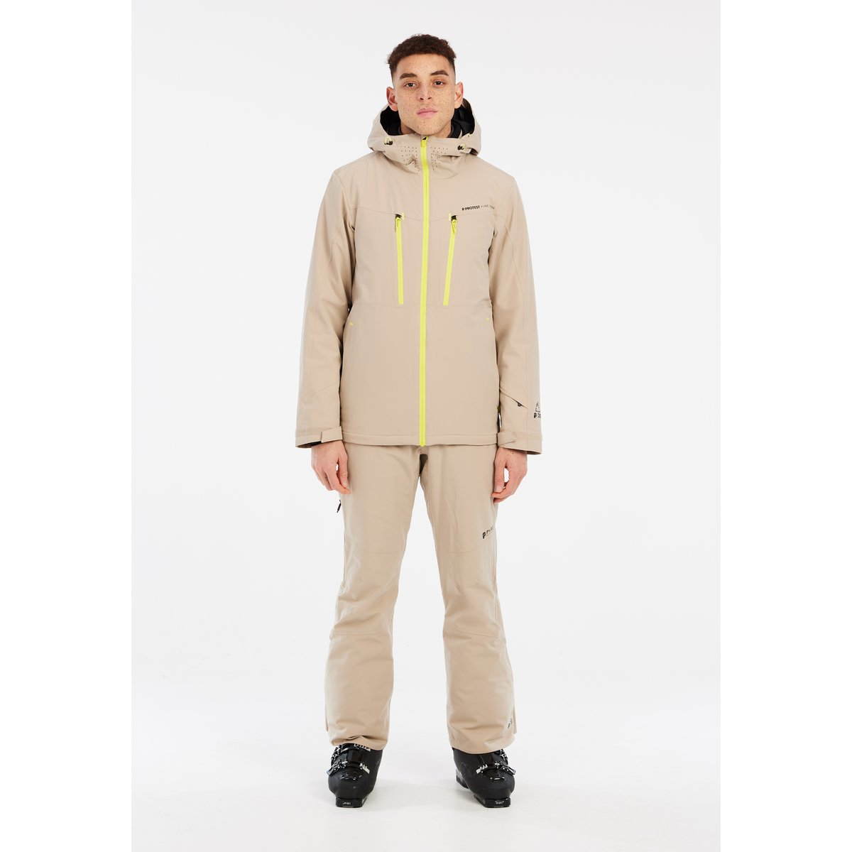Veste de ski et de snowboard PRTTIMOTHY bamboobeige, PROTEST