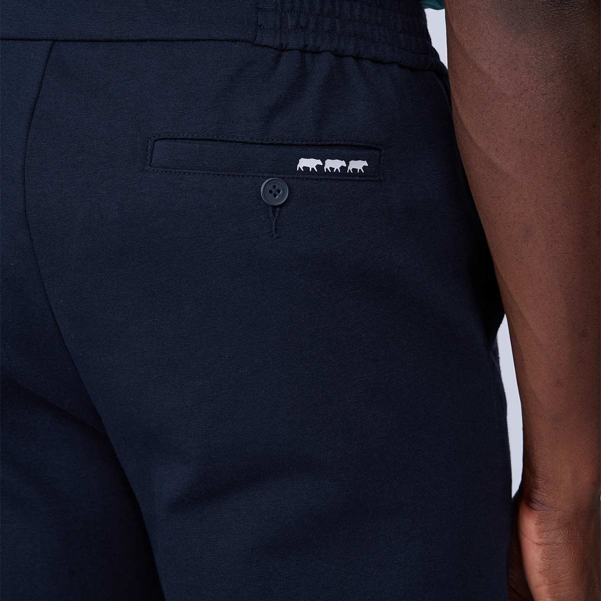 Chino maille bleu marine, MISE AU GREEN