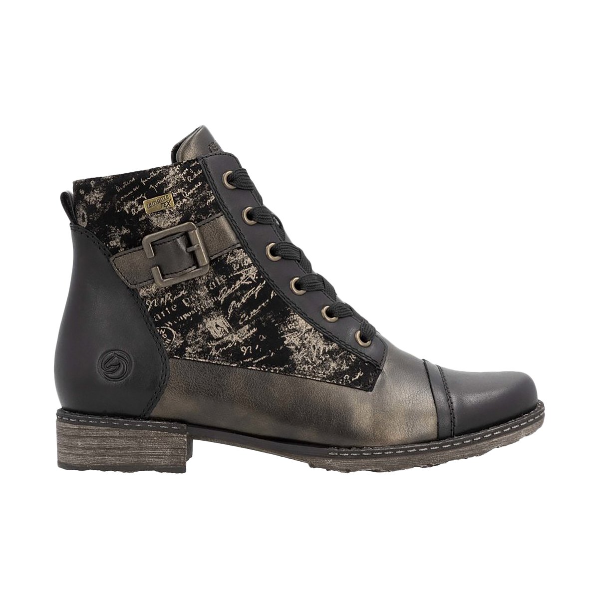 Bottines à Lacets Et Zip Odeon noir-combi, REMONTE