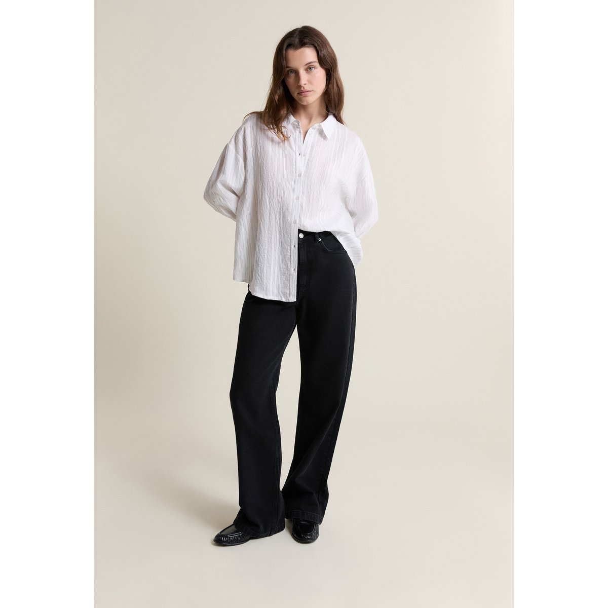 Chemise manches longues COCO RAY blanc, ETAM