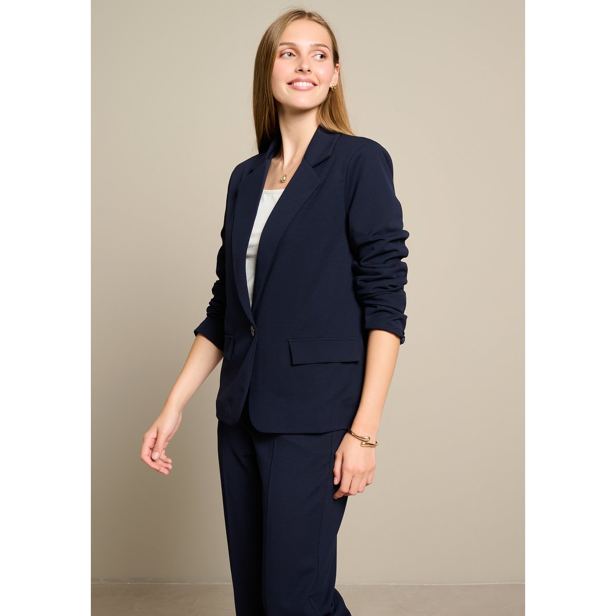 Blazer basique bleu marine, LOLALIZA