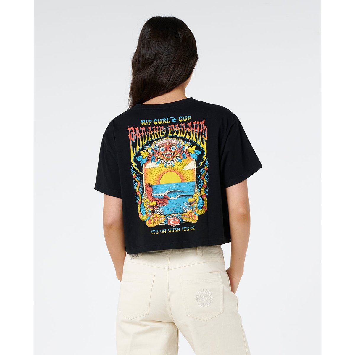 T-shirt court Bonnet Padang 26 noir, RIP CURL