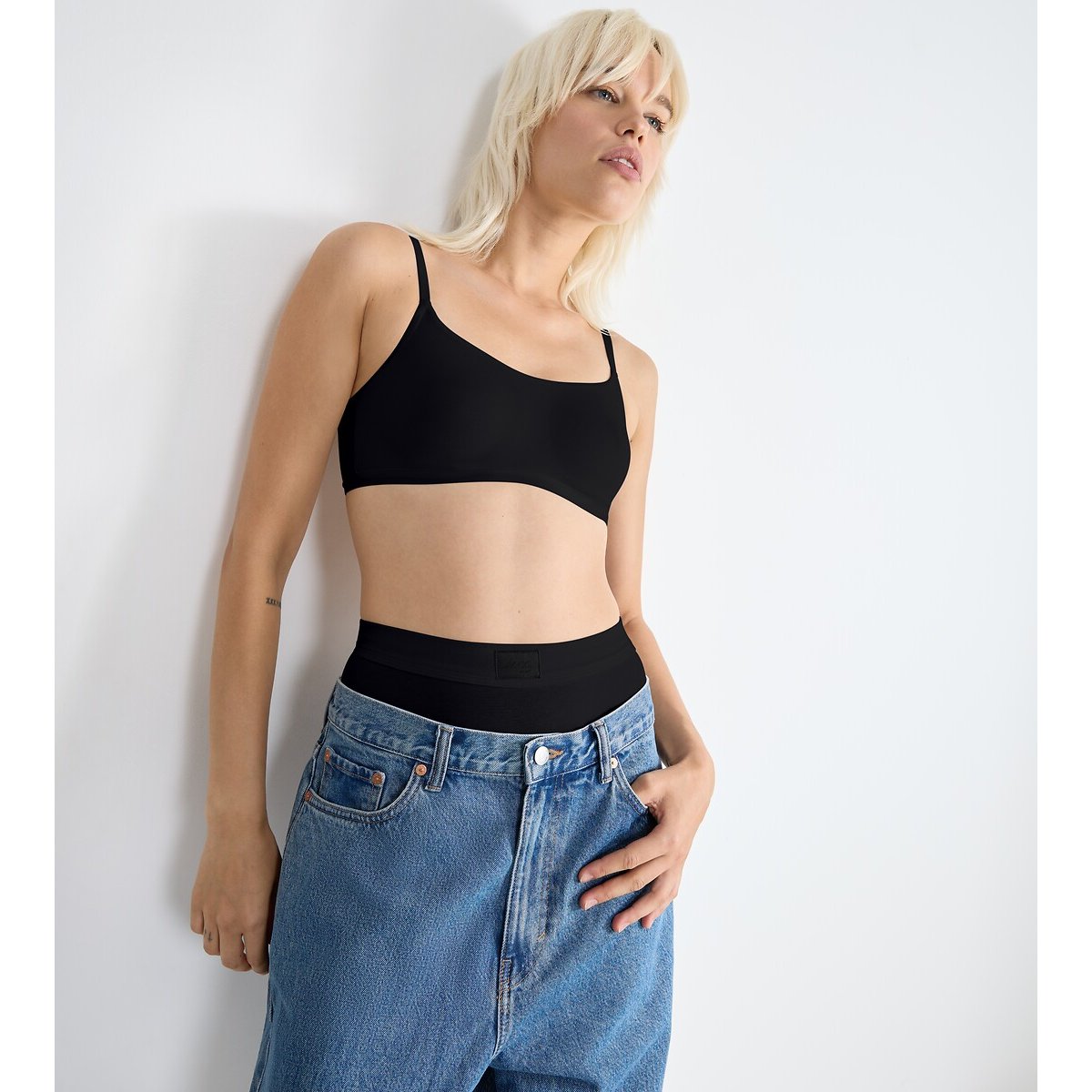Reggiseno Go Daily in cotone nero , SLOGGI